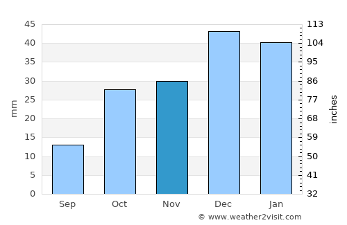 Polatlı average rain in November
