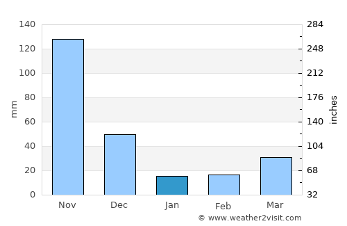 Pollachi average rain in January