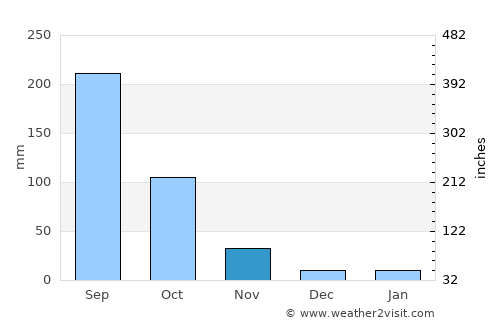 Pong average rain in November