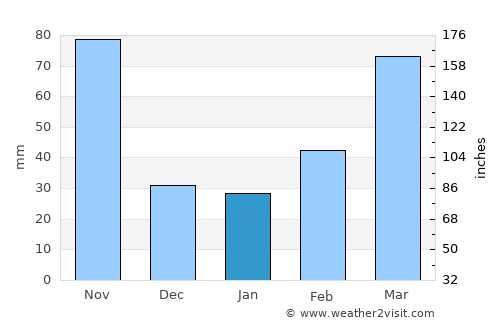 Port-au-Prince average rain in January