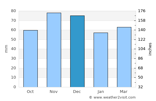 Port Huron average rain in December