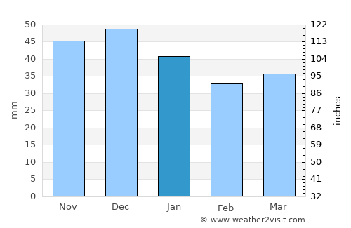 Potsdam average rain in January