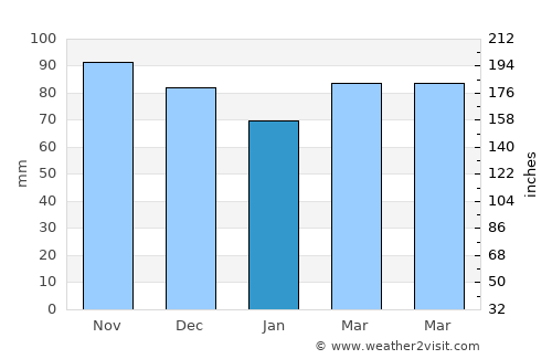 Poughkeepsie average rain in January