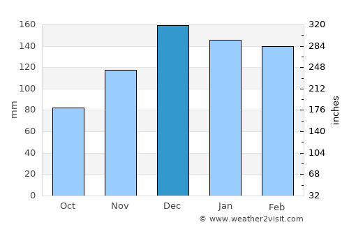 Prentiss average rain in December