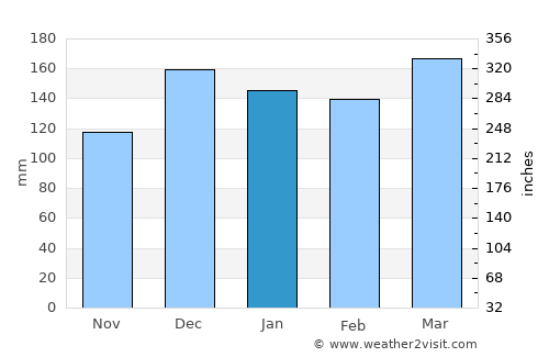 Prentiss average rain in January