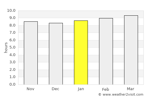 Primo Tapia average rain in January