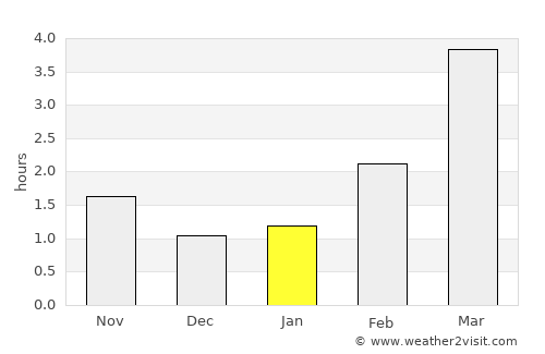 Puck average rain in January