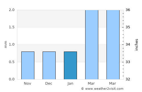 Pueblo Nuevo average rain in January