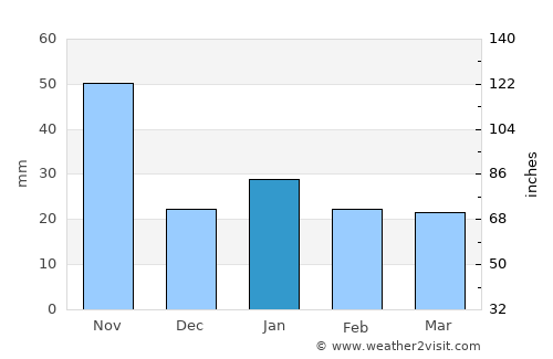 Pueblo Viejo average rain in January