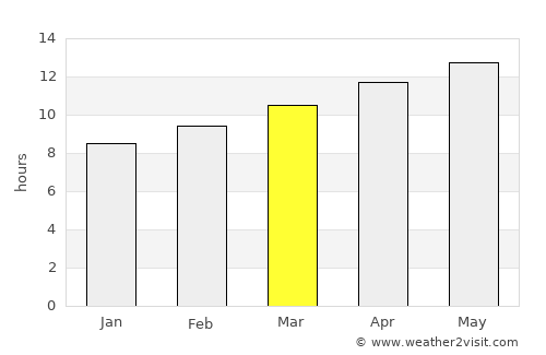 Puerto Palomas average rain in March
