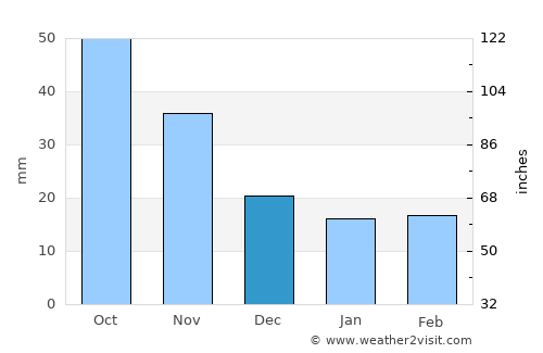 Putyatin average rain in December