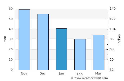Puumala average rain in January