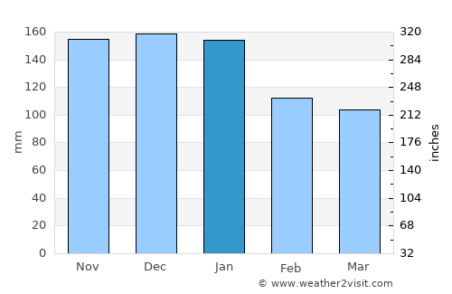 Puyallup average rain in January