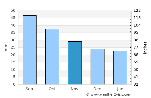 Pyshma average rain in November