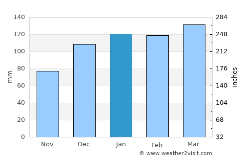 Quitman average rain in January