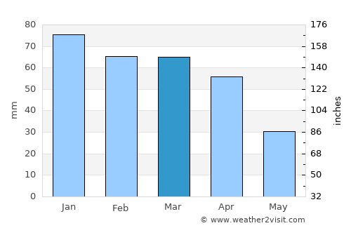 Ra’s al ‘Ayn average rain in March