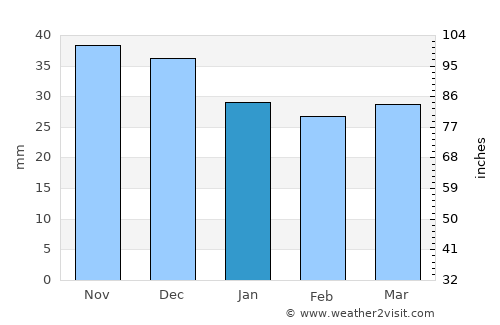 Radom average rain in January