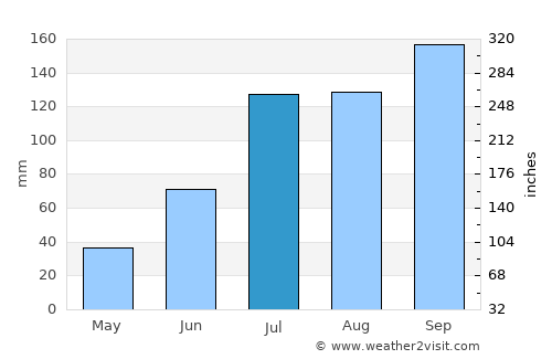 Rāichūr average rain in July