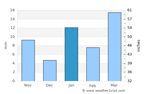 Rāiganj average rain in January