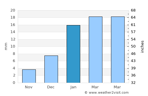 Rāikot average rain in January