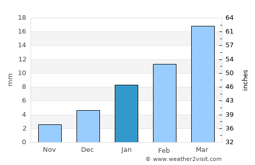 Rāj Nāndgaon average rain in January