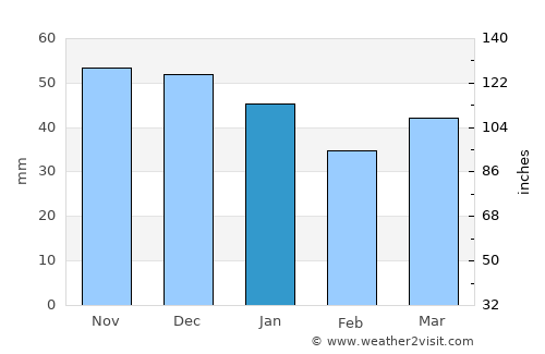 Rakovski average rain in January