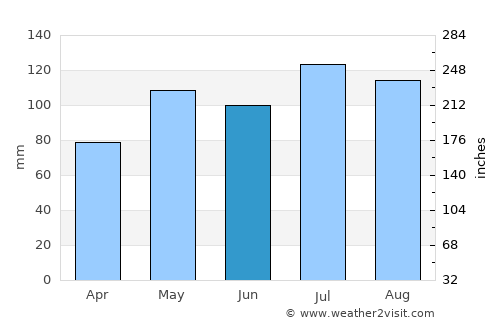 Raleigh average rain in June