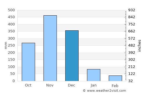 Raman average rain in December