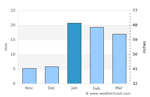 Rāmānuj Ganj average rain in January