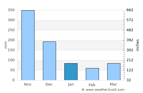 Ramon average rain in January