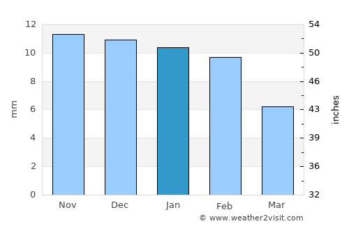 Ramos Arizpe average rain in January
