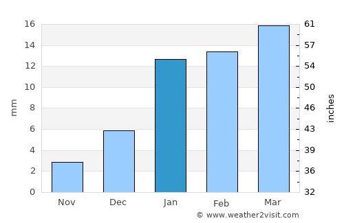 Rāmpura average rain in January