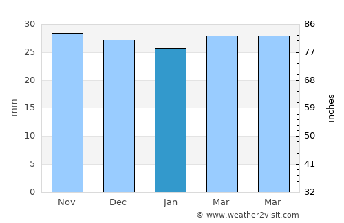 Randolph average rain in January