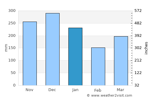 Rantauprapat average rain in January