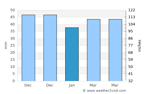 Rastu average rain in January
