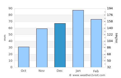 Ratholo average rain in December