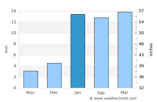 Ratia average rain in January