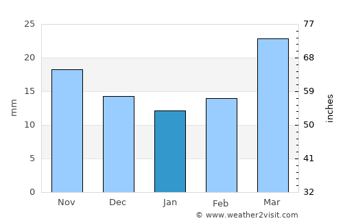 Raton average rain in January