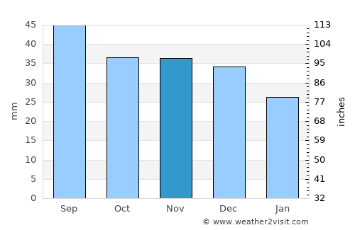 Rawicz average rain in November