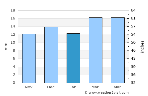 Rawson average rain in January