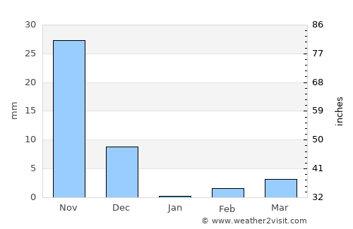 Rāyadrug average rain in January