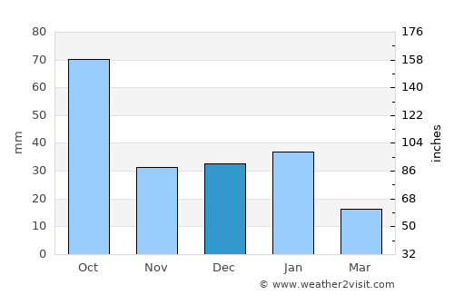 Raymondville average rain in December