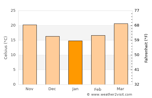 Raymondville average temperature in January