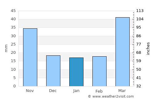 Redwood Falls average rain in January