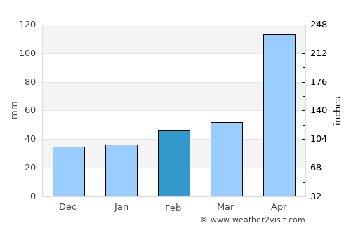 Reiko average rain in February