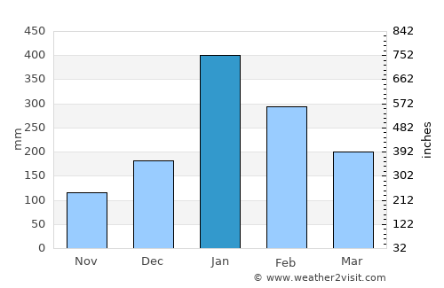 Rengasdengklok average rain in January