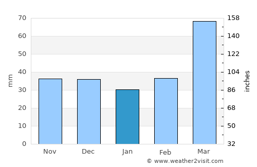 Ribeirópolis average rain in January