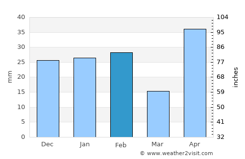Rio Grande City average rain in February