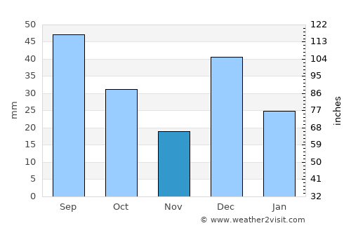 Rio Rico average rain in November