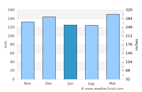 Ripley average rain in January
